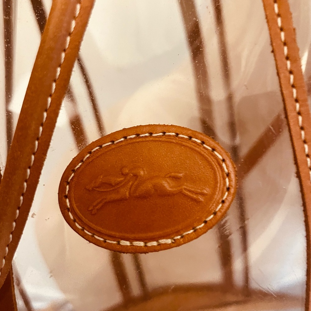 LONGCHAMP LEATHER PVC HUGE BUCKET BAG - Picture 7 of 16